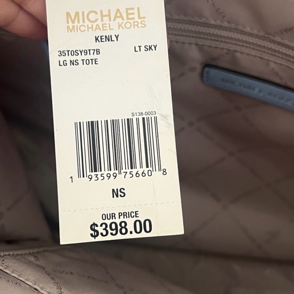 Michael Kors Light Blue Kenly Messenger Bag - Picture 2 of 2